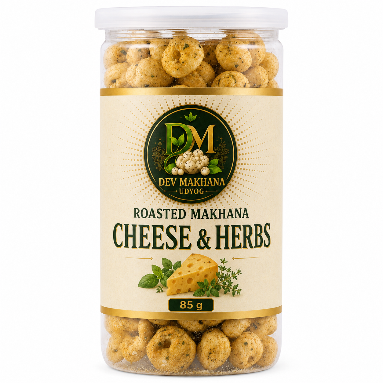 Roasted Makhana Snacks (Cheese & Herbs) (85g)